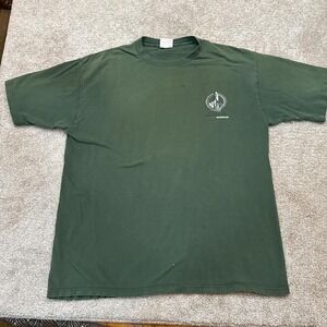 Vintage Rusty Green Surf T-Shirt XL Made in USA 90s Skate Surf